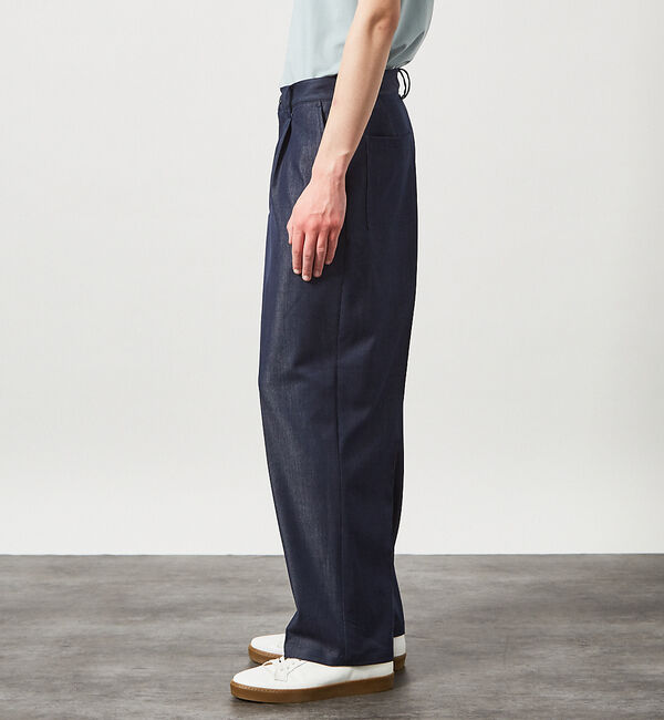 ABAHOUSE「デニムライク ワイドストレート スラックス / ワイドパンツ【予約】」|その他|