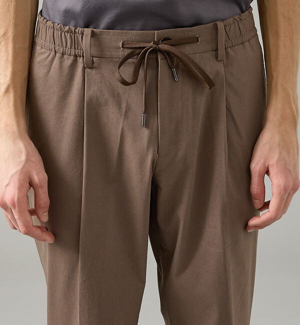 ABAHOUSE「【セットアップ対応】スーパーストレッチ リネンイージースラックス」|スラックス|