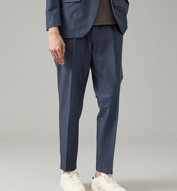 ABAHOUSE「【セットアップ対応】スーパーストレッチ リネンイージースラックス」|スラックス|