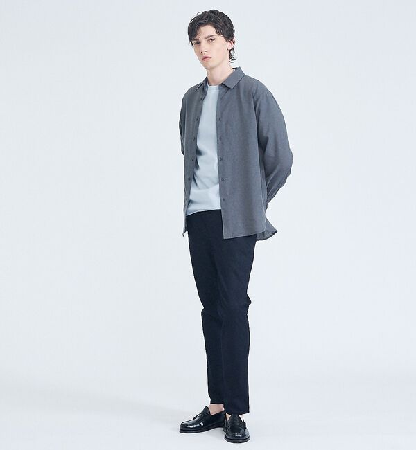 ABAHOUSE「【リネンブレンド】ライトウェイト 長袖シャツ」|シャツ・ブラウス|