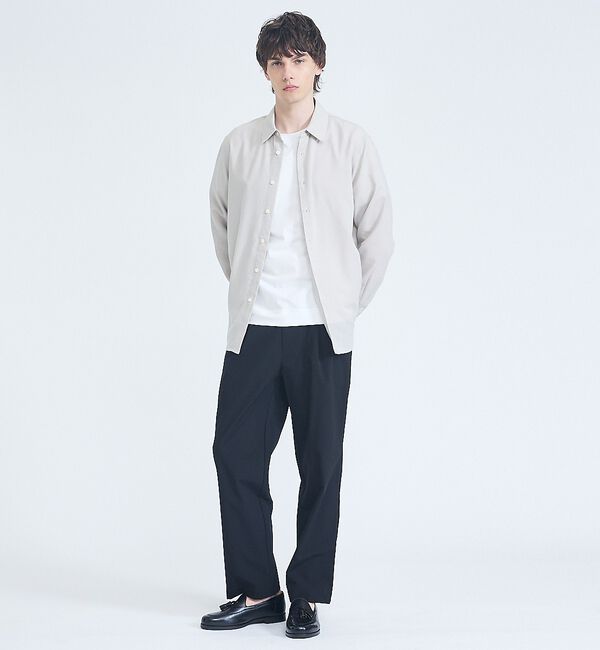 ABAHOUSE「【リネンブレンド】ライトウェイト 長袖シャツ」|シャツ・ブラウス|