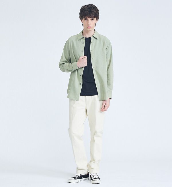 ABAHOUSE「【リネンブレンド】ライトウェイト 長袖シャツ」|シャツ・ブラウス|