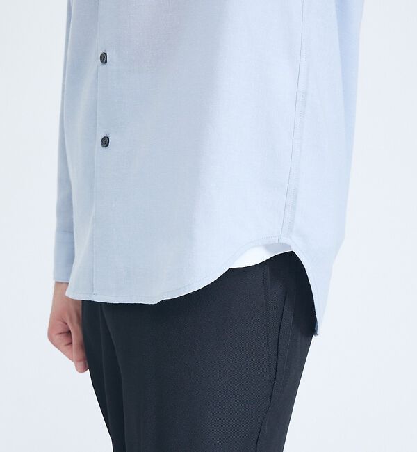 ABAHOUSE「【リネンブレンド】ライトウェイト 長袖シャツ」|シャツ・ブラウス|