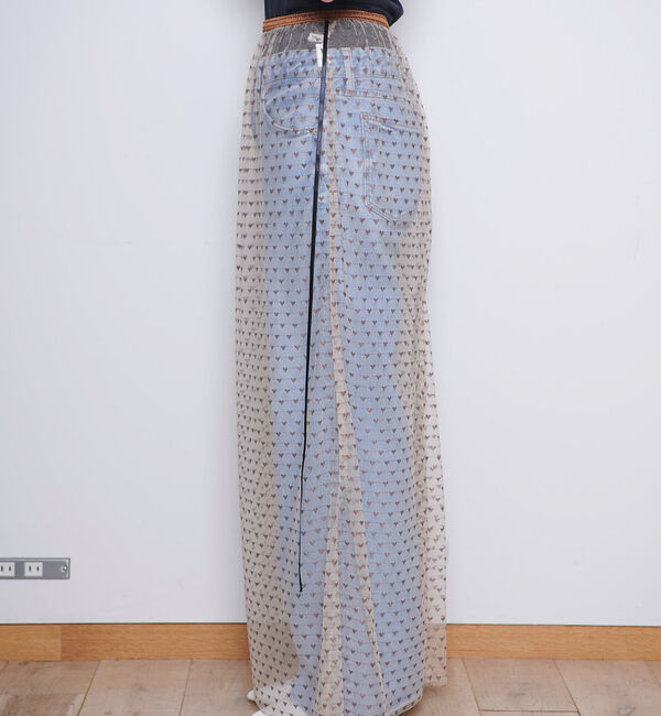 Rouge vif「スター＆ハート柄チュールスカート」|スカート|