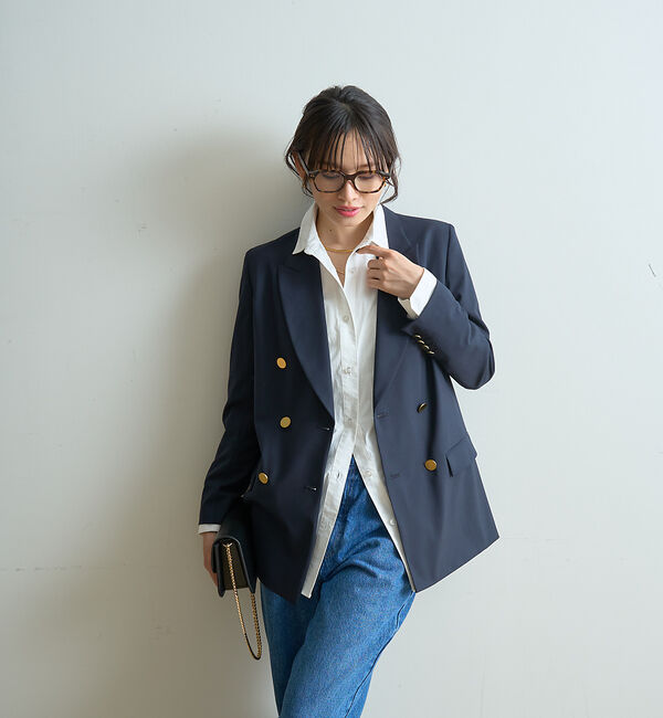 Rouge vif「テーラードダブルジャケット」|テーラードジャケット|