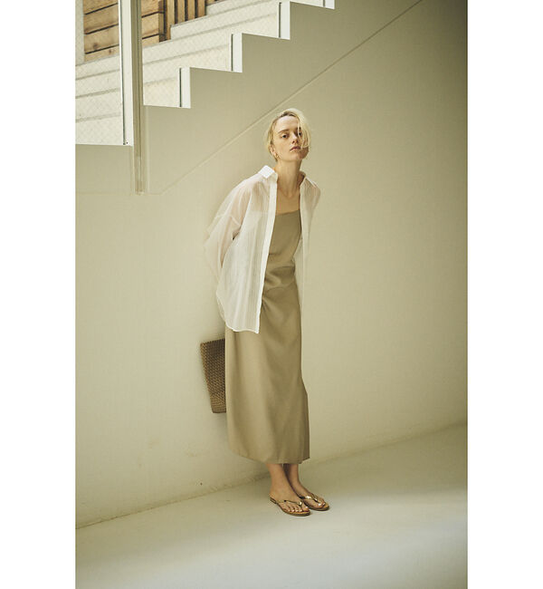 Rouge vif「アシメドレープキャミワンピース」|ワンピース|