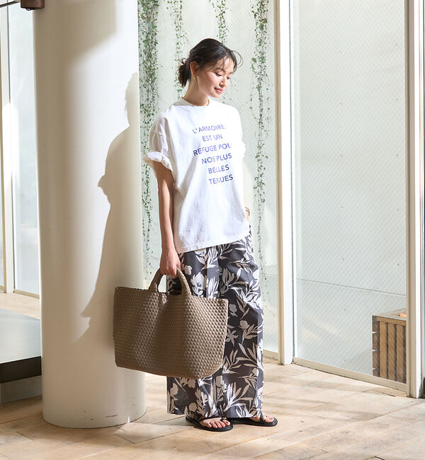 Rouge vif「ピグメントヴィンテージライクロゴBIG Tシャツ」|Tシャツ・カットソー|