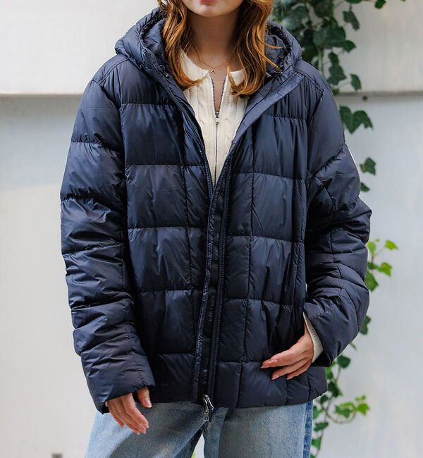 Rouge vif「【PYRENEX / ピレネックス】BASSIA HOODED / バッシア フ」|ダウン|ブラック