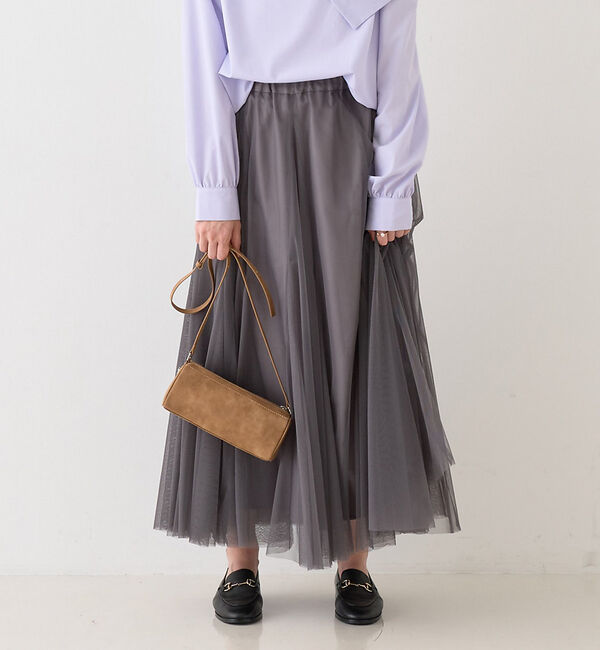 Rouge vif「【定番人気】【ロングセラー】チュールマチフレアスカート」|スカート|