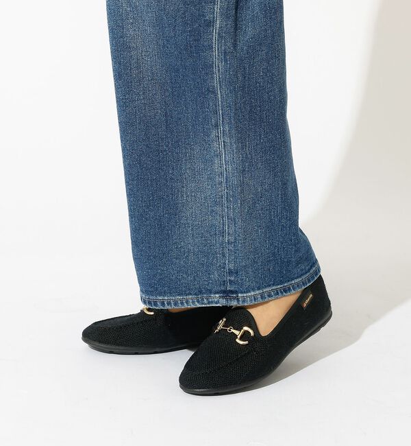 Rouge vif「【ALBEROLA / アルベローラ】ラフィア調 ビットローファー / フラット」|パンプス|