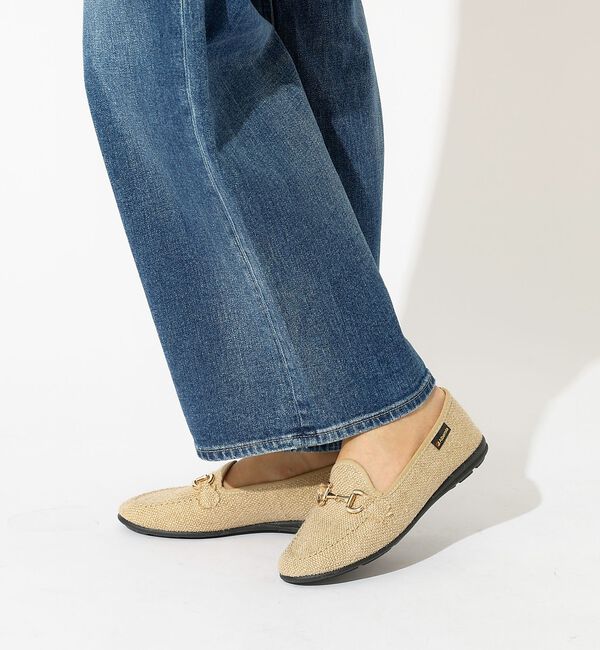 Rouge vif「【ALBEROLA / アルベローラ】ラフィア調 ビットローファー / フラット」|パンプス|