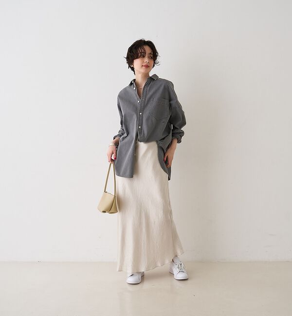 Rouge vif「【2026SS新作】【ロングセラー】NEW オーバーサイズデニムシャツ」|シャツ・ブラウス|