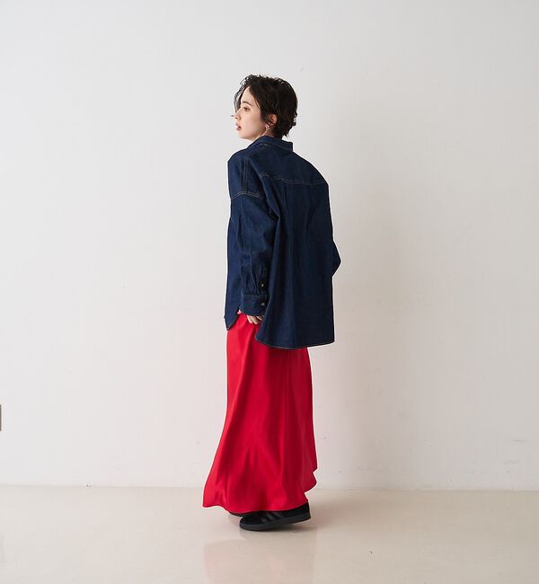 Rouge vif「【2026SS新作】【ロングセラー】NEW オーバーサイズデニムシャツ」|シャツ・ブラウス|
