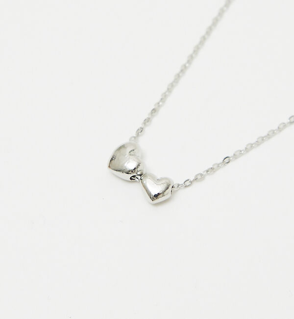 qualite「【ucalypt】ダブルハートネックレス」|ネックレス|