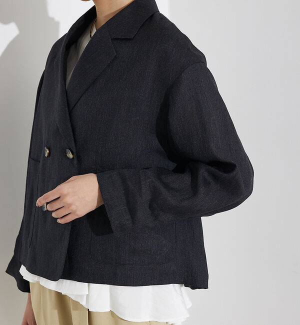 qualite「【セットアップ対応】ミックスカラーラミージャケット」|その他|