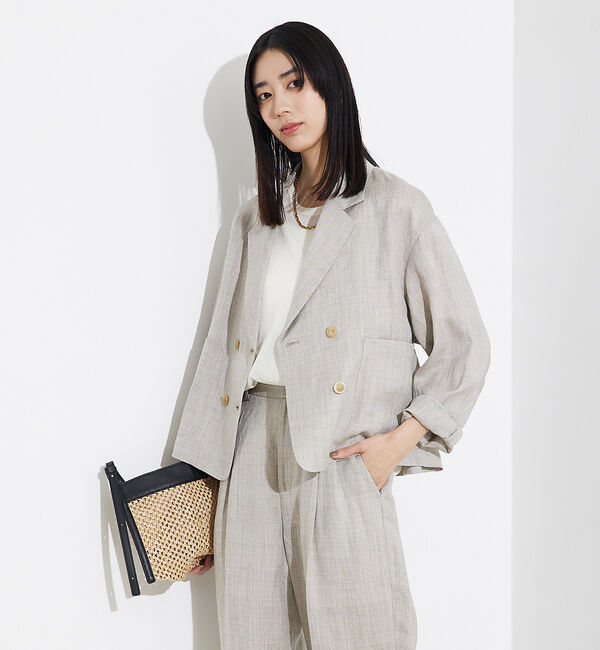 qualite「【セットアップ対応】ミックスカラーラミージャケット」|その他|