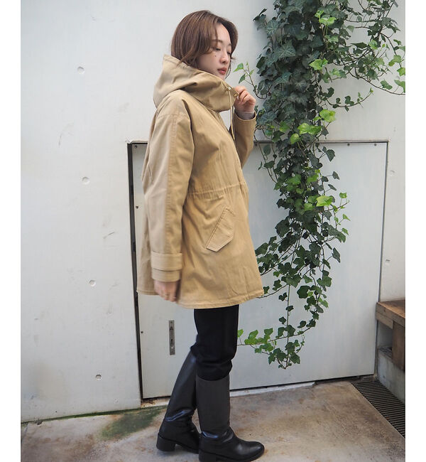 qualite「【春の定番アイテム！】ダブルドロストマウンテンパーカ」|パーカー|