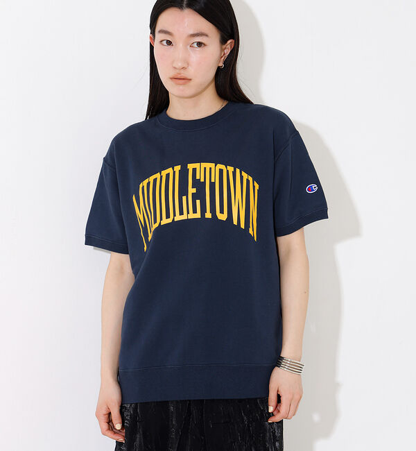 NOMINE「【Champion 】半袖スウェット」|Tシャツ・カットソー|ネイビー