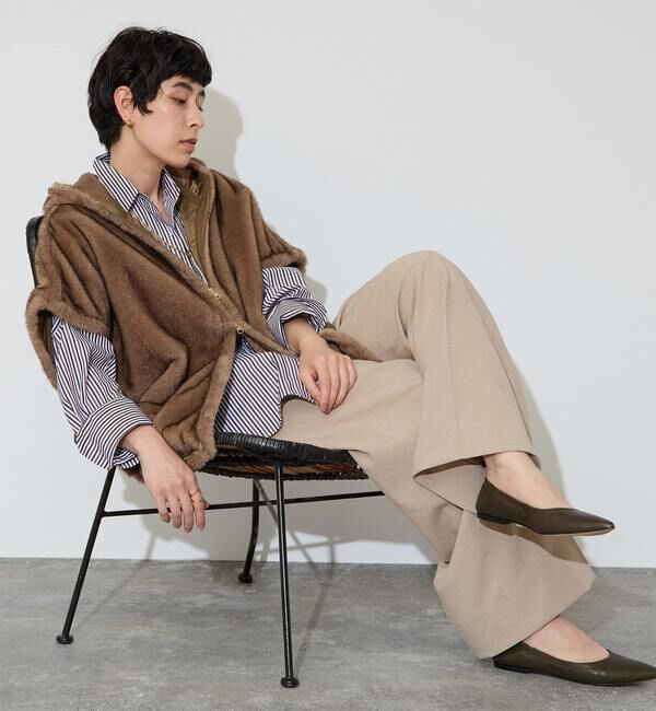 Liesse「フェイクミンクファーオーバーベスト」|ベスト・ジレ|