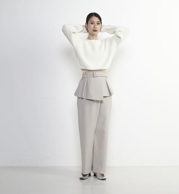 Soffitto「2WAYビスチェ」|その他|グレイッシュベージュ