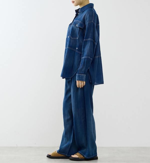 SOFFITTO「シアーデニムシャツ」|シャツ・ブラウス|