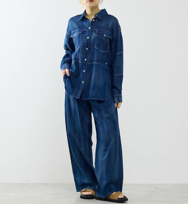 SOFFITTO「シアーデニムシャツ」|シャツ・ブラウス|
