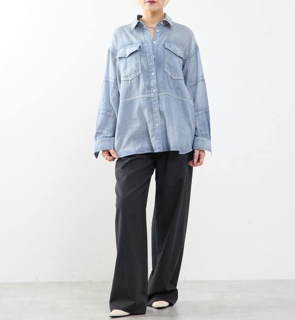 SOFFITTO「シアーデニムシャツ」|シャツ・ブラウス|