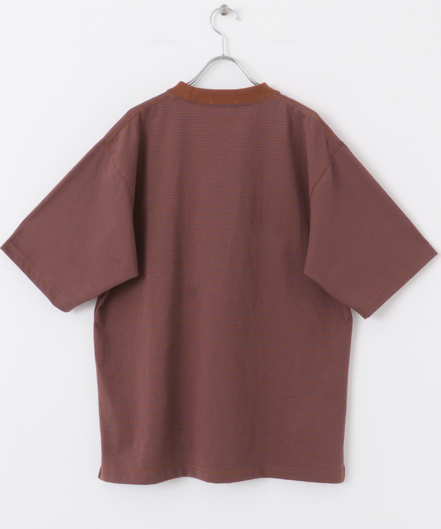 URBAN RESEARCH DOORS「FORK&SPOON　ボーダープレーティングショートスリーブTシャツ」|Tシャツ・カットソー|