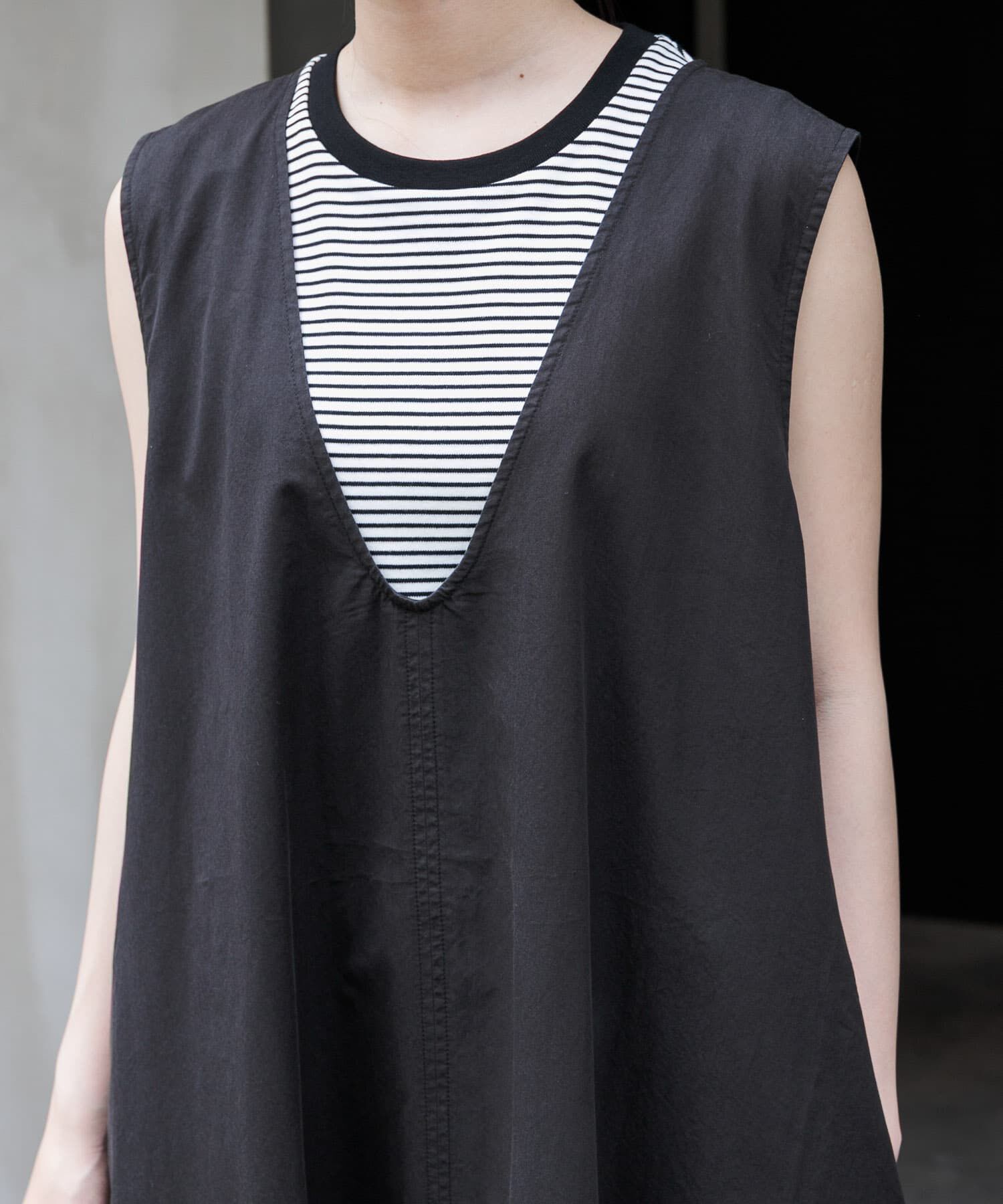 URBAN RESEARCH DOORS「FORK&SPOON　テントラインUネックワンピース」|ワンピース|