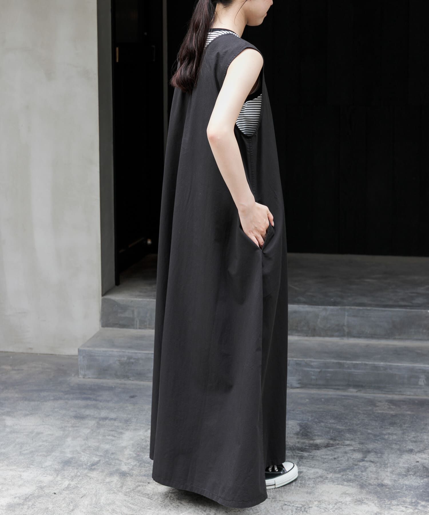 URBAN RESEARCH DOORS「FORK&SPOON　テントラインUネックワンピース」|ワンピース|