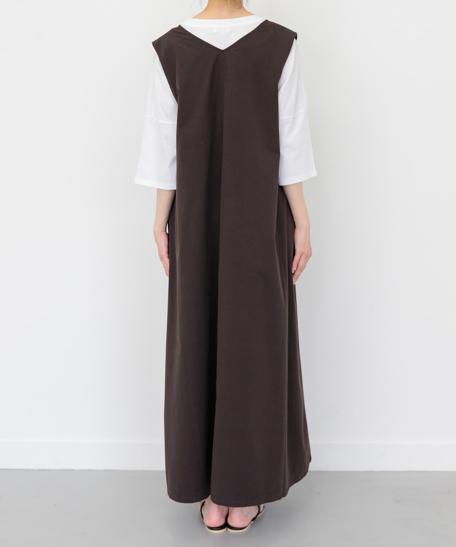 URBAN RESEARCH DOORS「FORK&SPOON　テントラインUネックワンピース」|ワンピース|