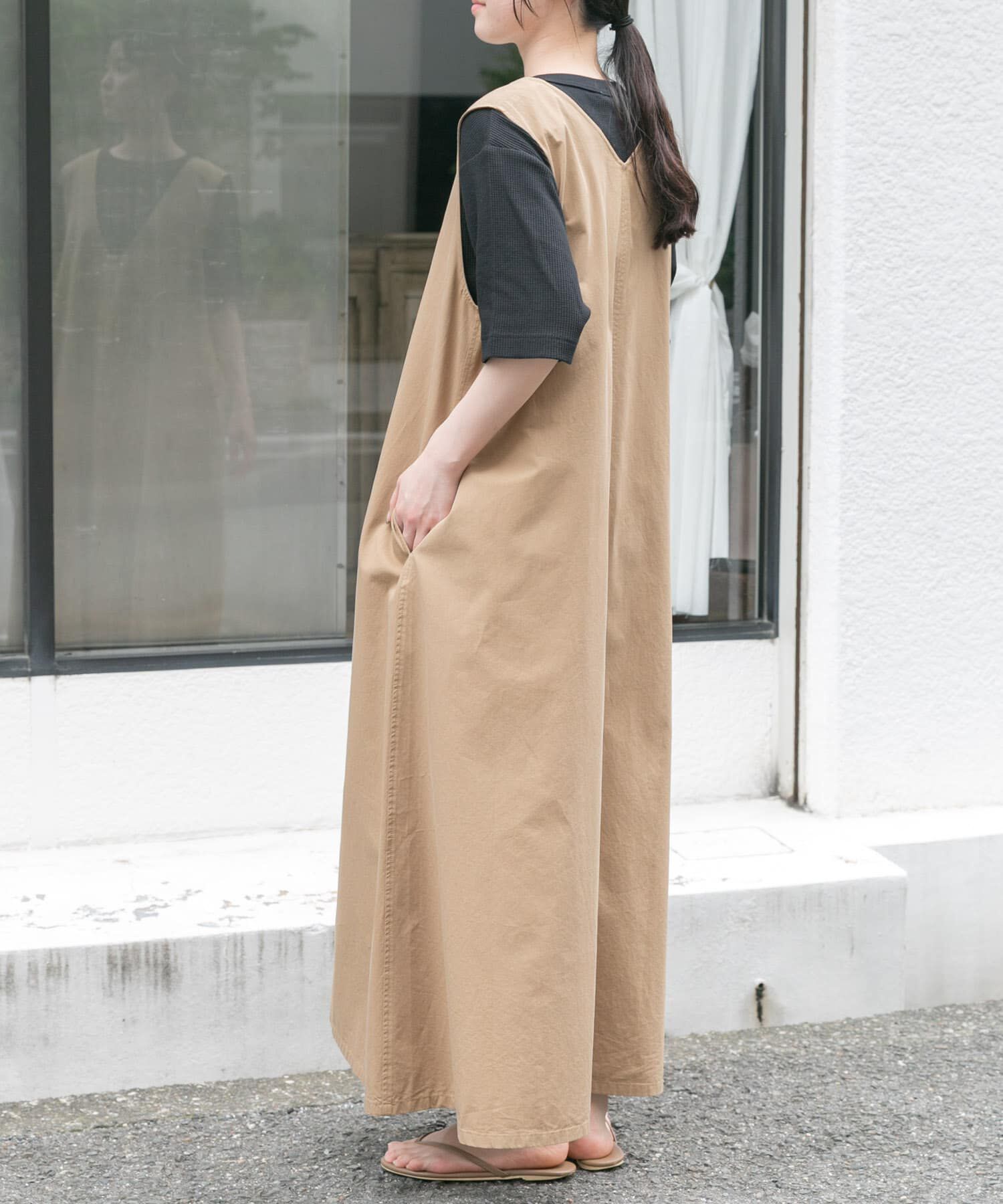 URBAN RESEARCH DOORS「FORK&SPOON　テントラインUネックワンピース」|ワンピース|