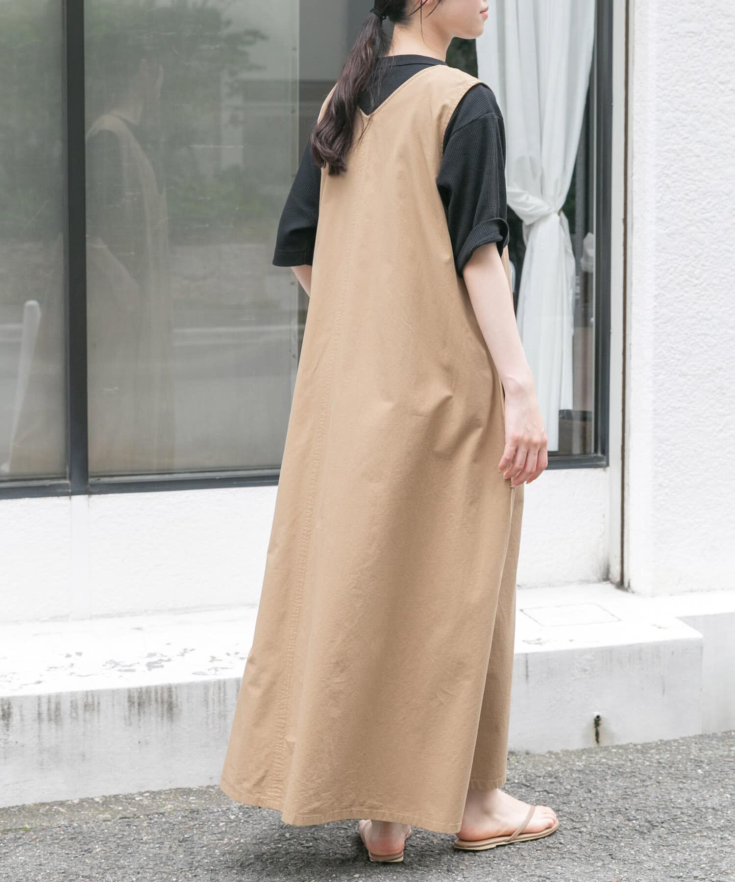 URBAN RESEARCH DOORS「FORK&SPOON　テントラインUネックワンピース」|ワンピース|