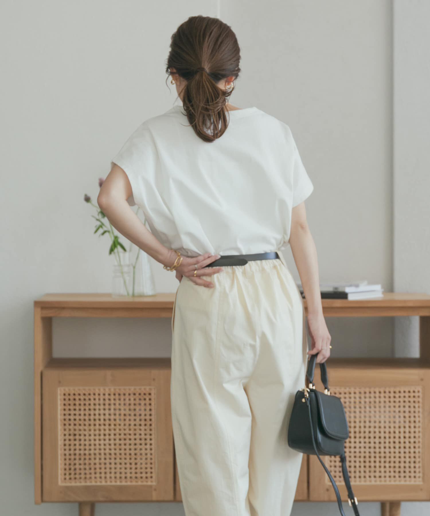 URBAN RESEARCH DOORS「『UR TECH ひやサラクール』ドライコットンボートネックプルオーバー」|Tシャツ・カットソー|