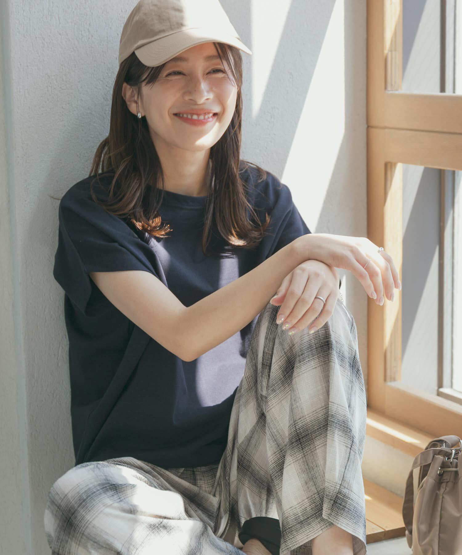 URBAN RESEARCH DOORS「『UR TECH ひやサラクール』ドライコットンボートネックプルオーバー」|Tシャツ・カットソー|