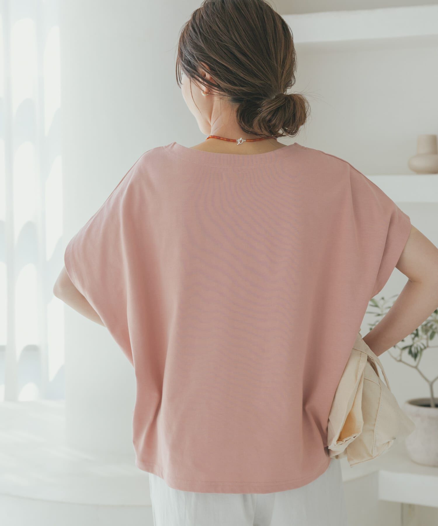 URBAN RESEARCH DOORS「『UR TECH ひやサラクール』ドライコットンボートネックプルオーバー」|Tシャツ・カットソー|