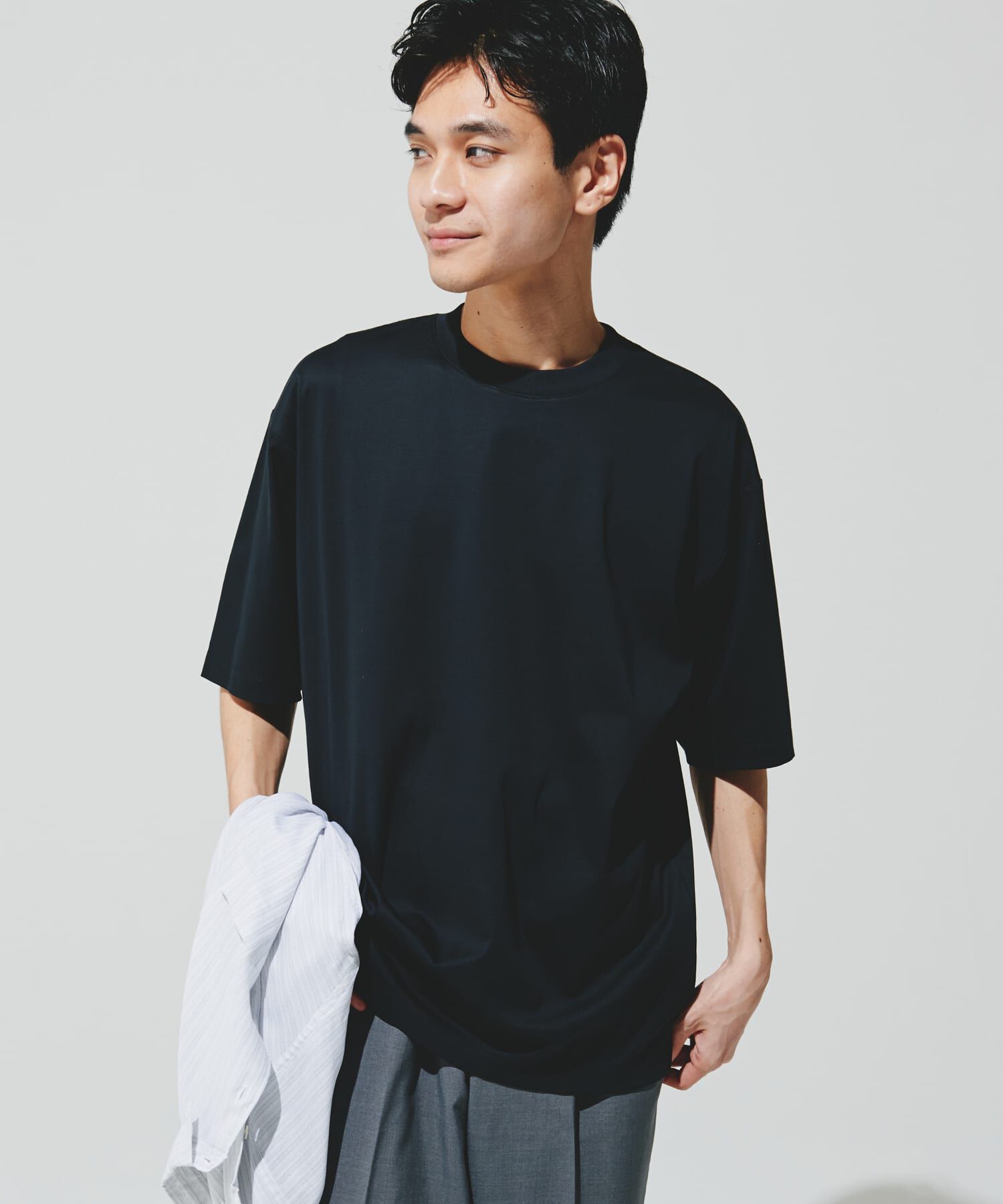 URBAN RESEARCH DOORS「『UR TECH』サマシェア クルーネックTシャツ」|Tシャツ・カットソー|