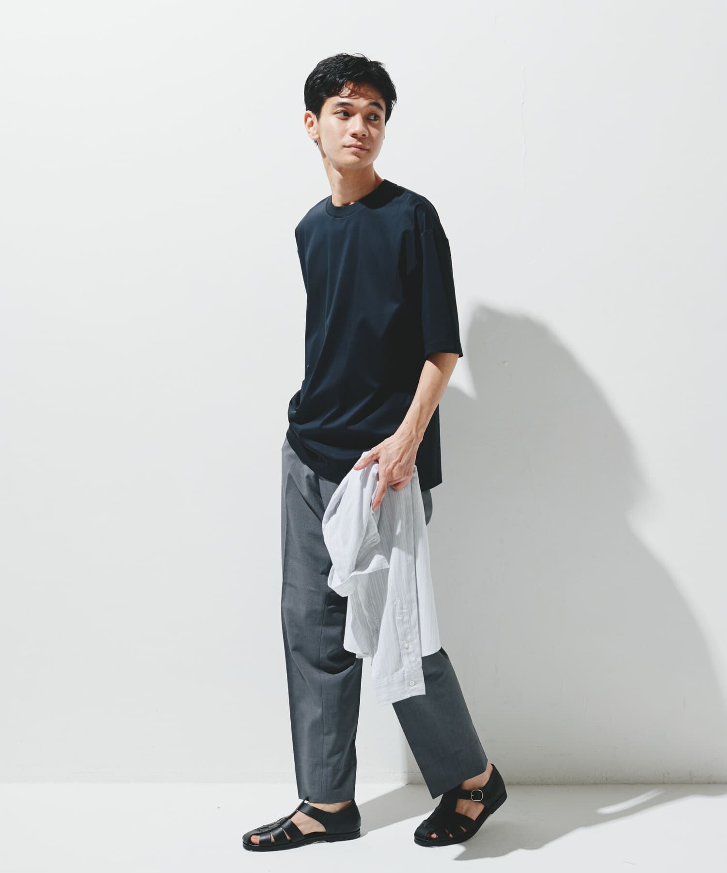 URBAN RESEARCH DOORS「『UR TECH』サマシェア クルーネックTシャツ」|Tシャツ・カットソー|