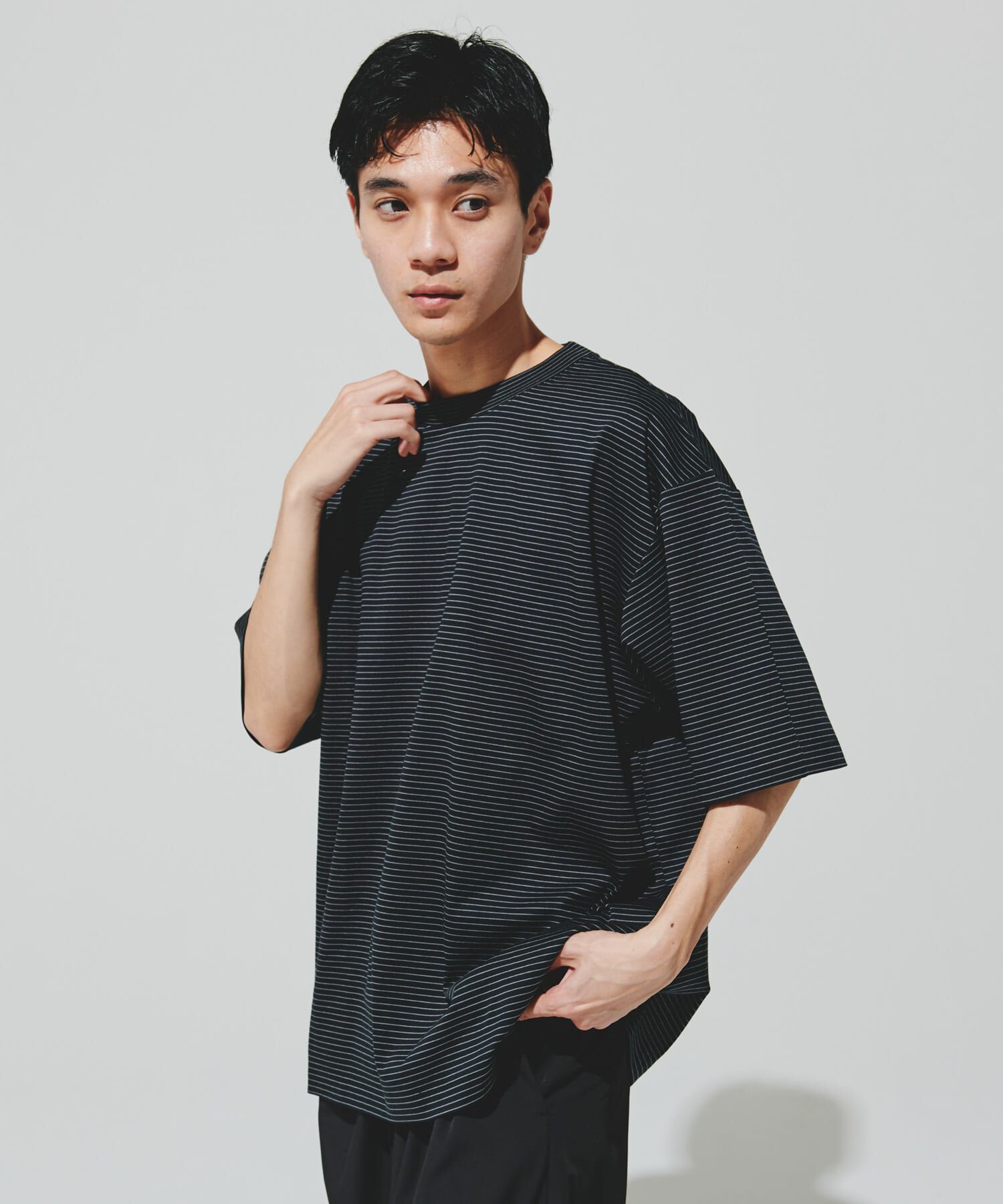 URBAN RESEARCH DOORS「『UR TECH』サマシェア クルーネックTシャツ」|Tシャツ・カットソー|