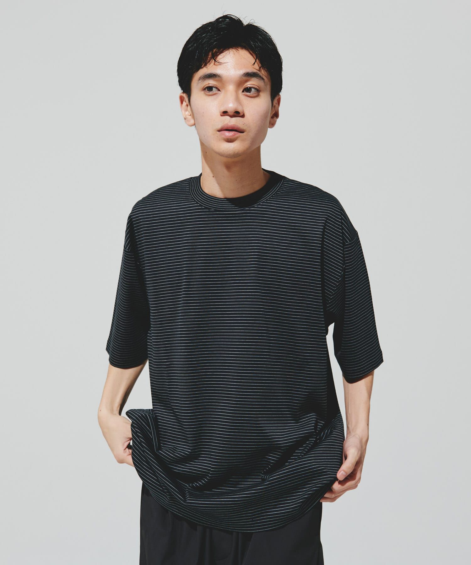 URBAN RESEARCH DOORS「『UR TECH』サマシェア クルーネックTシャツ」|Tシャツ・カットソー|