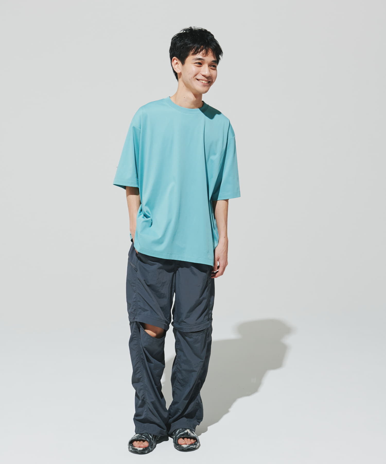 URBAN RESEARCH DOORS「『UR TECH』サマシェア クルーネックTシャツ」|Tシャツ・カットソー|