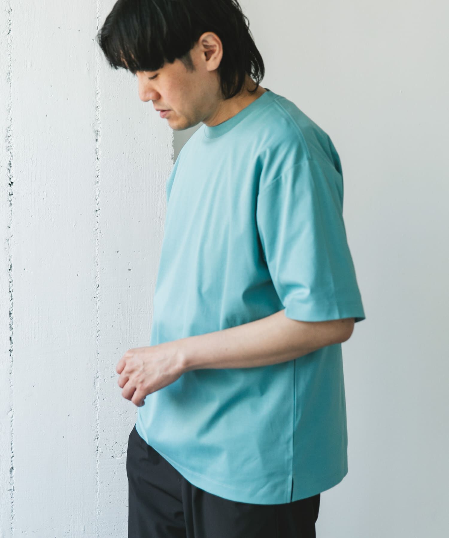 URBAN RESEARCH DOORS「『UR TECH』サマシェア クルーネックTシャツ」|Tシャツ・カットソー|