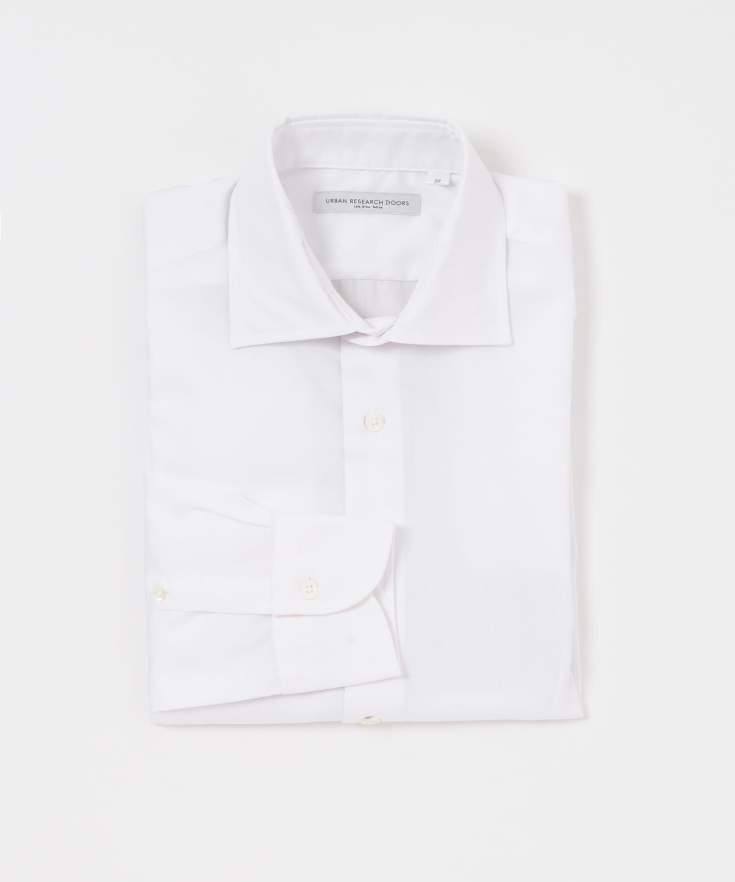 URBAN RESEARCH DOORS「『イージーケア』LIFE STYLE TAILOR　セミワイドツイル無地シャツ」|シャツ・ブラウス|