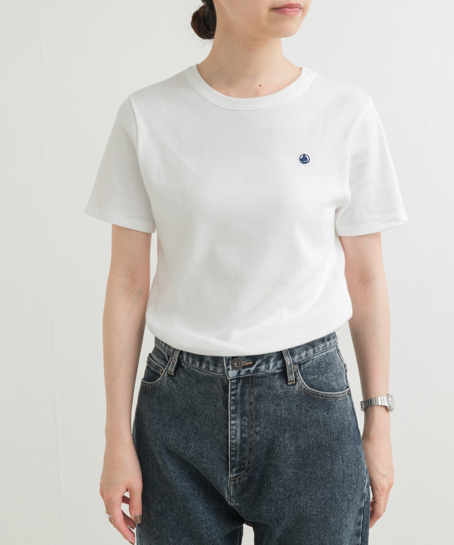 URBAN RESEARCH DOORS「『別注』PETIT BATEAU&times;DOORS　embroideryt-shirts」|Tシャツ・カットソー|