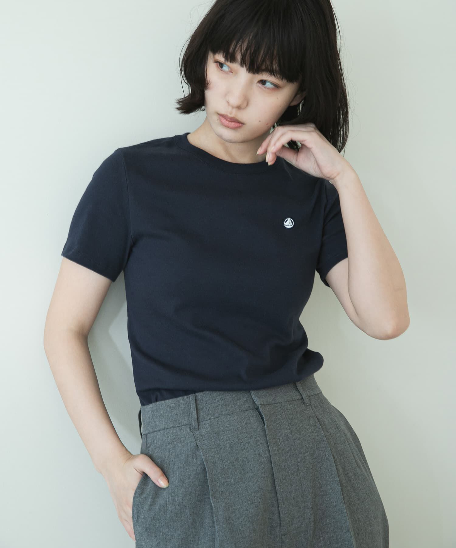 URBAN RESEARCH DOORS「『別注』PETIT BATEAU&times;DOORS　embroideryt-shirts」|Tシャツ・カットソー|