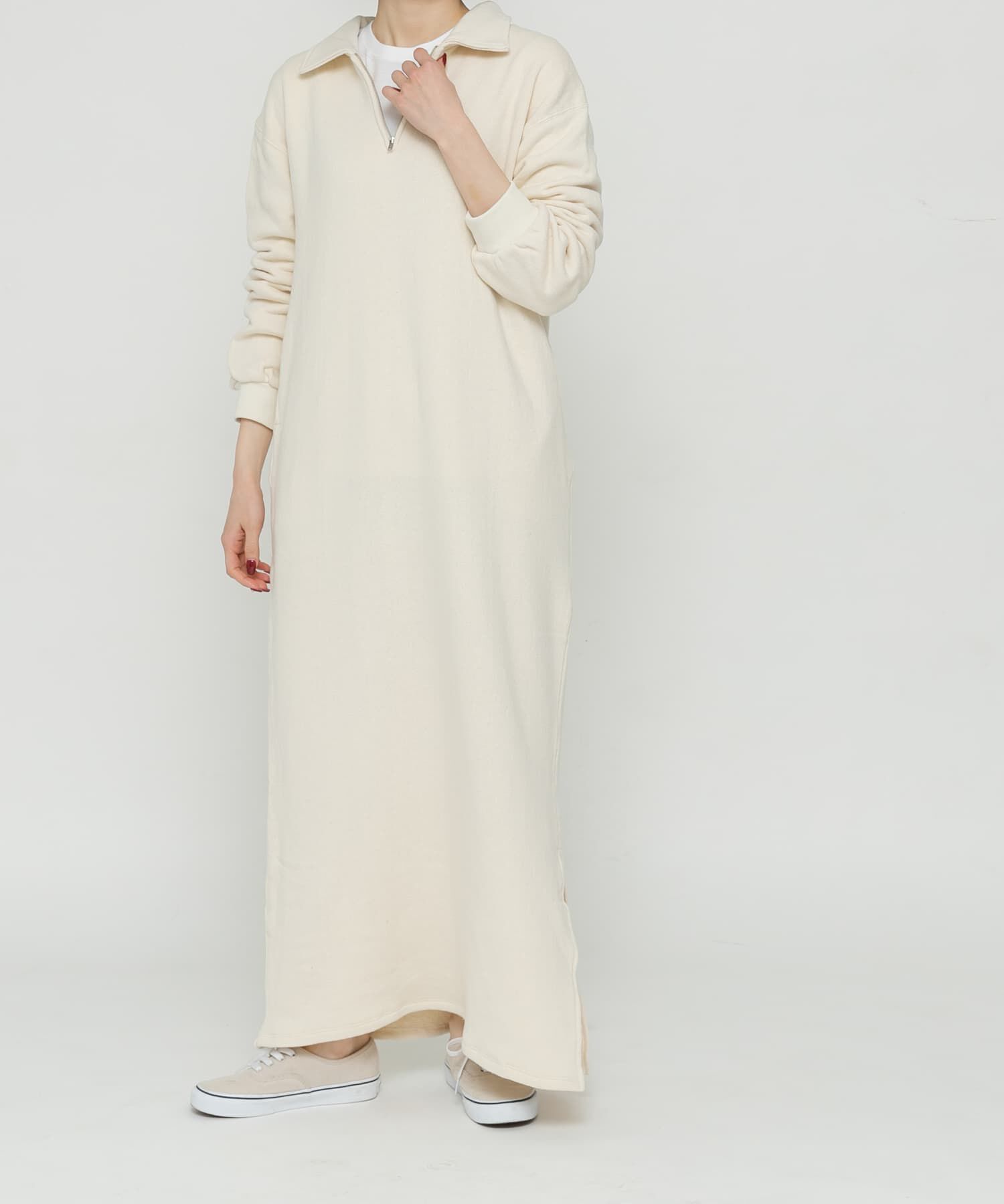 URBAN RESEARCH DOORS「『別注』Sports Wear&times;DOORS　ハーフジップ長袖ワンピース」|ワンピース|