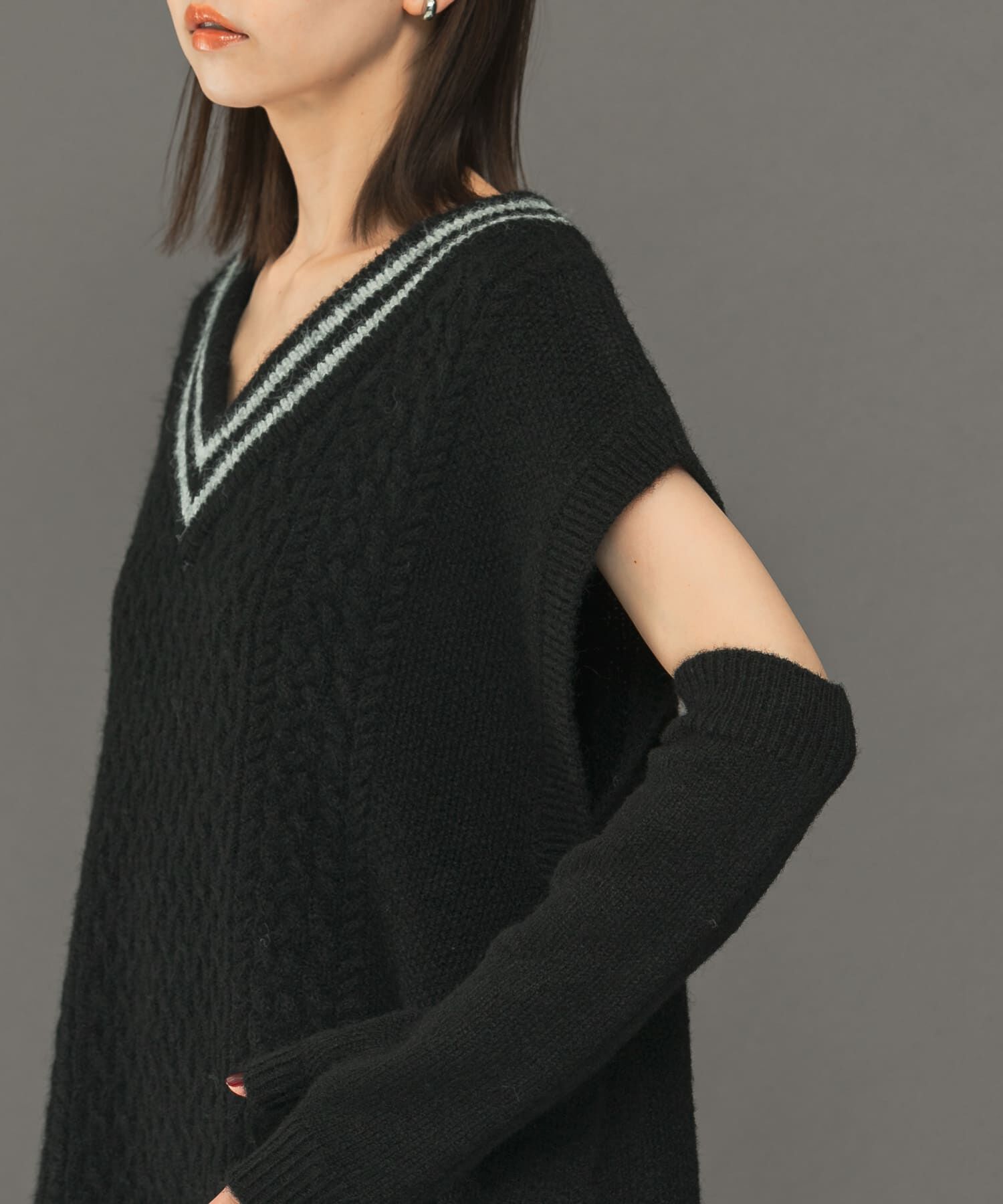 URBAN RESEARCH ROSSO「アームウォーマーセットニットベスト」|ニット・セーター|