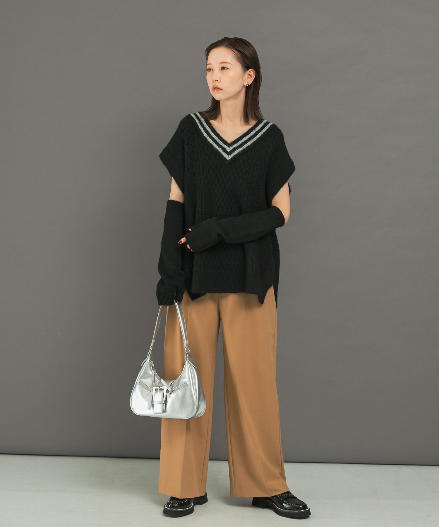 URBAN RESEARCH ROSSO「アームウォーマーセットニットベスト」|ニット・セーター|