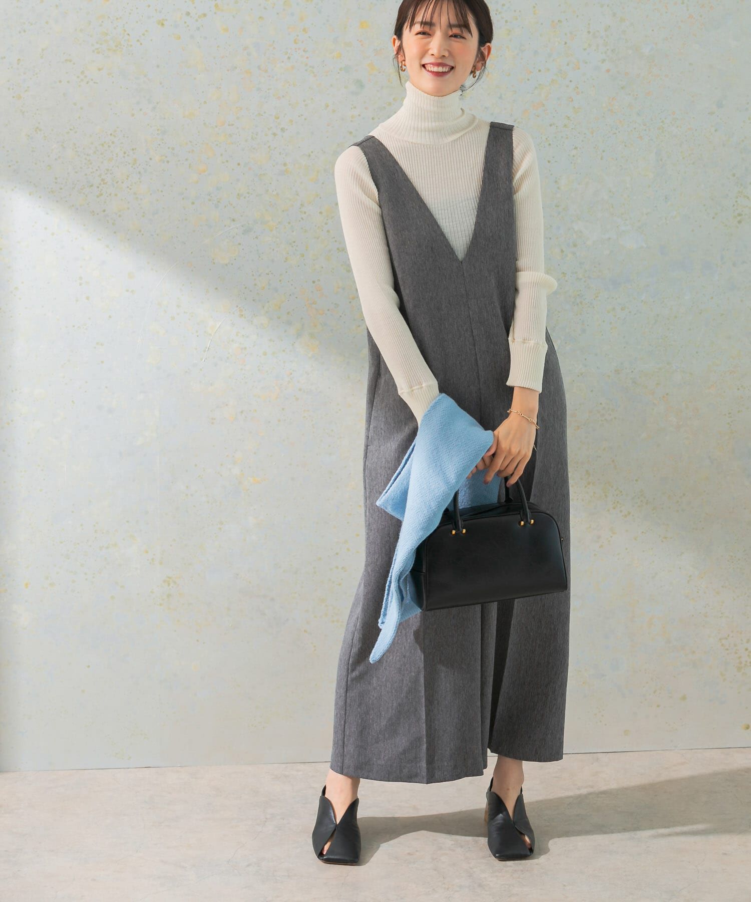 URBAN RESEARCH ROSSO「2WAYワイドオールインワン」|スカート|