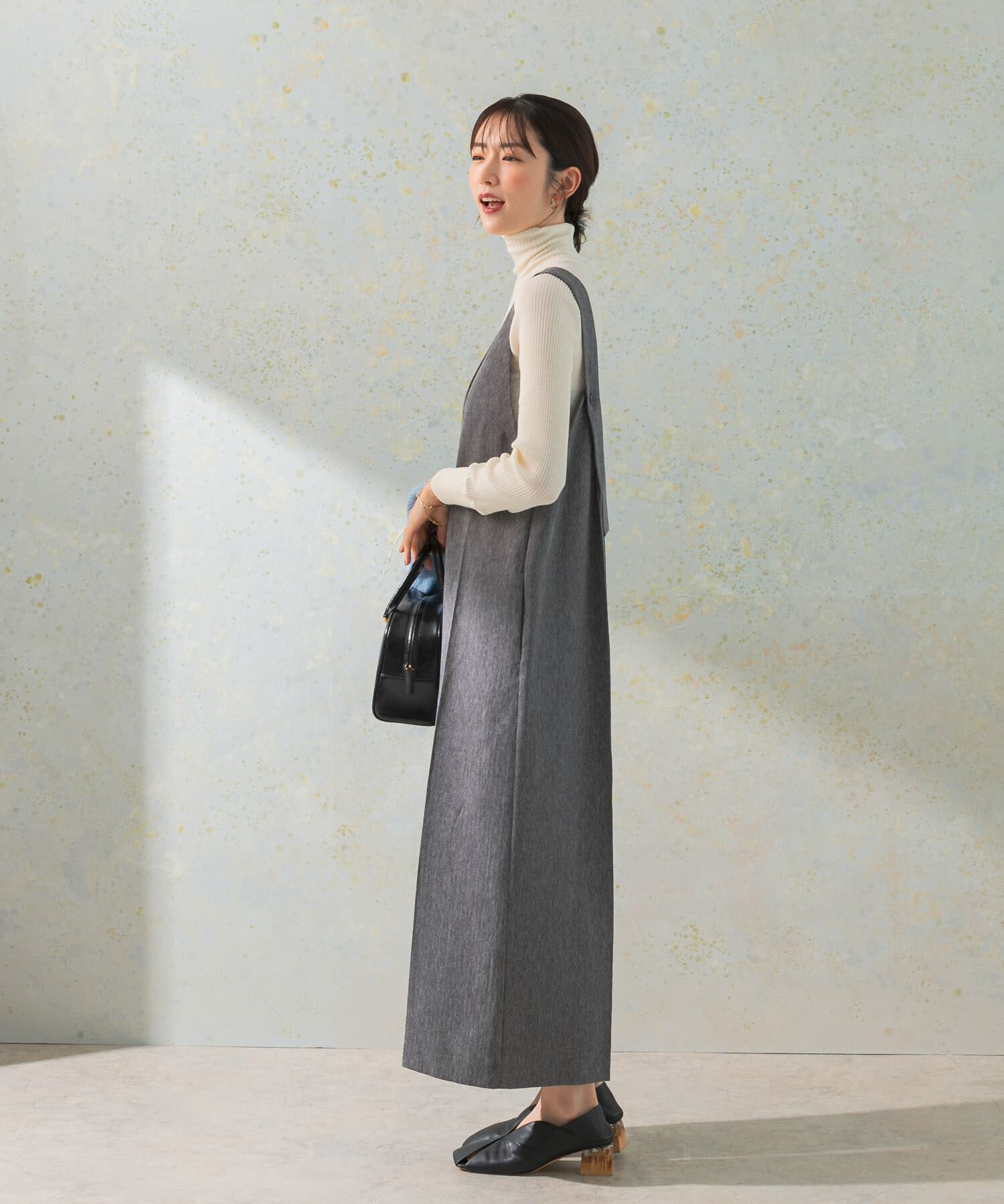 URBAN RESEARCH ROSSO「2WAYワイドオールインワン」|スカート|